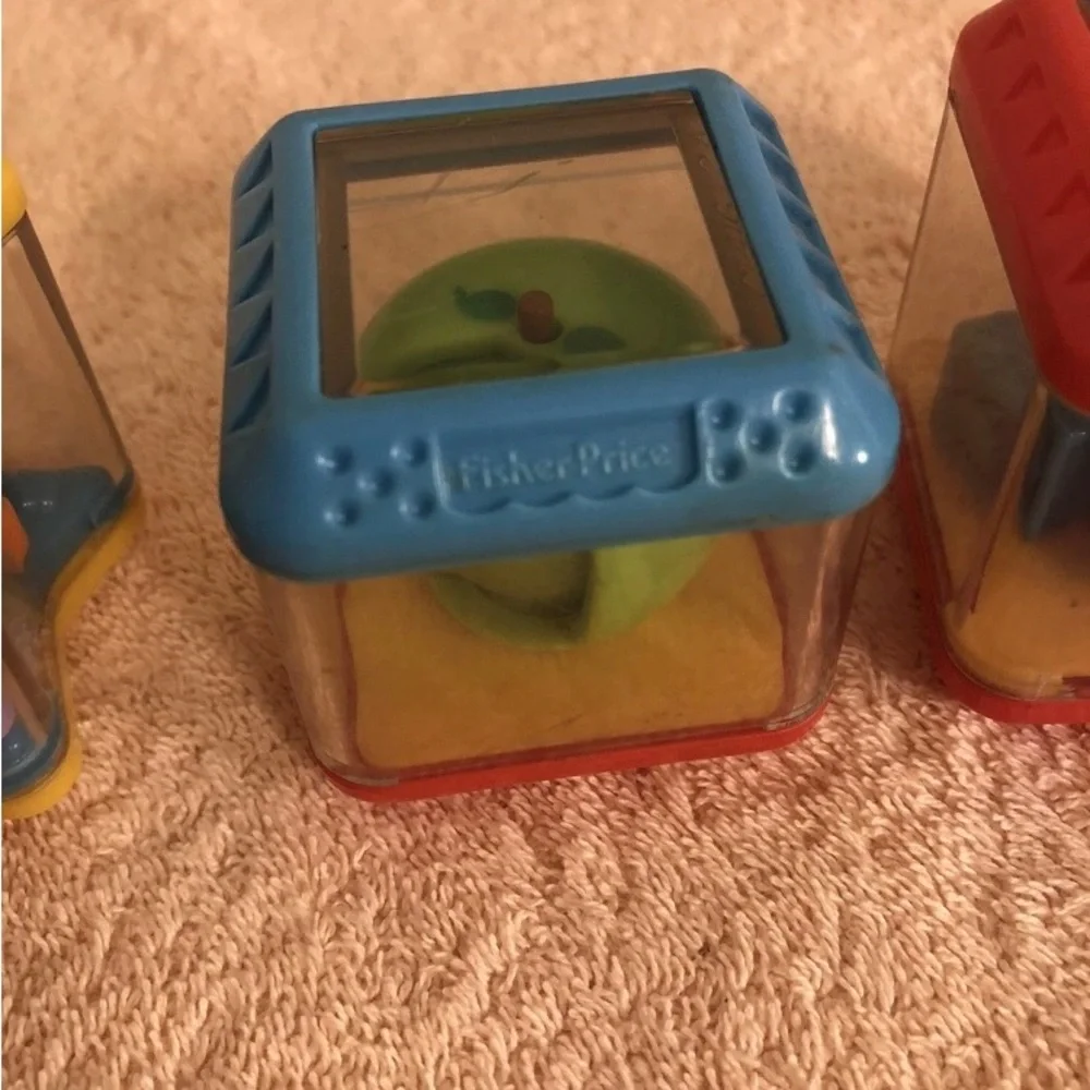Fisher Price Peek A Boo Blocks Lot of 6